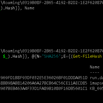 Gather MD5, SHA256, Name and FullName of NanoCore files