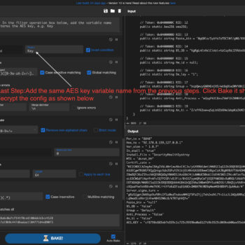 AsyncRAT CyberChef Recipe last step