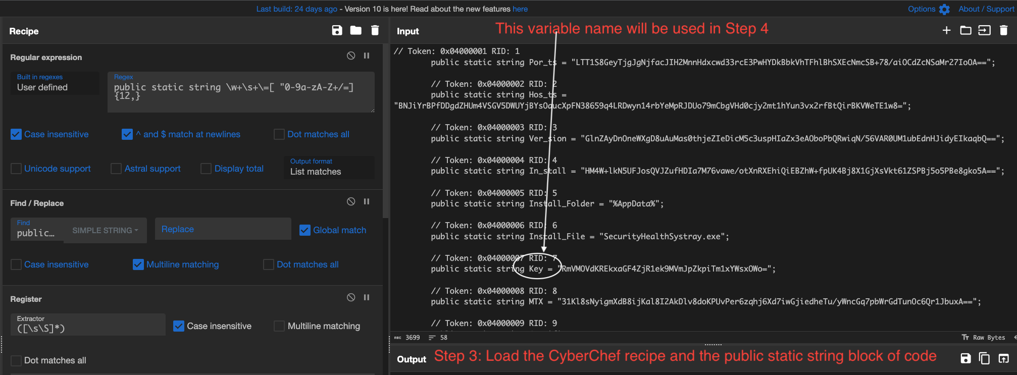 AsyncRAT CyberChef recipe Load Step 3
