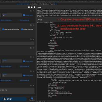 CyberChef Recipe decode VBScript