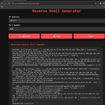 Obfuscated Revshell Powershell