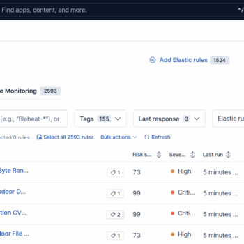 Imported Rules Into Elastic